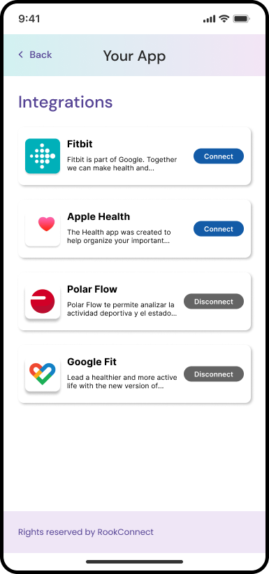 Connections Page